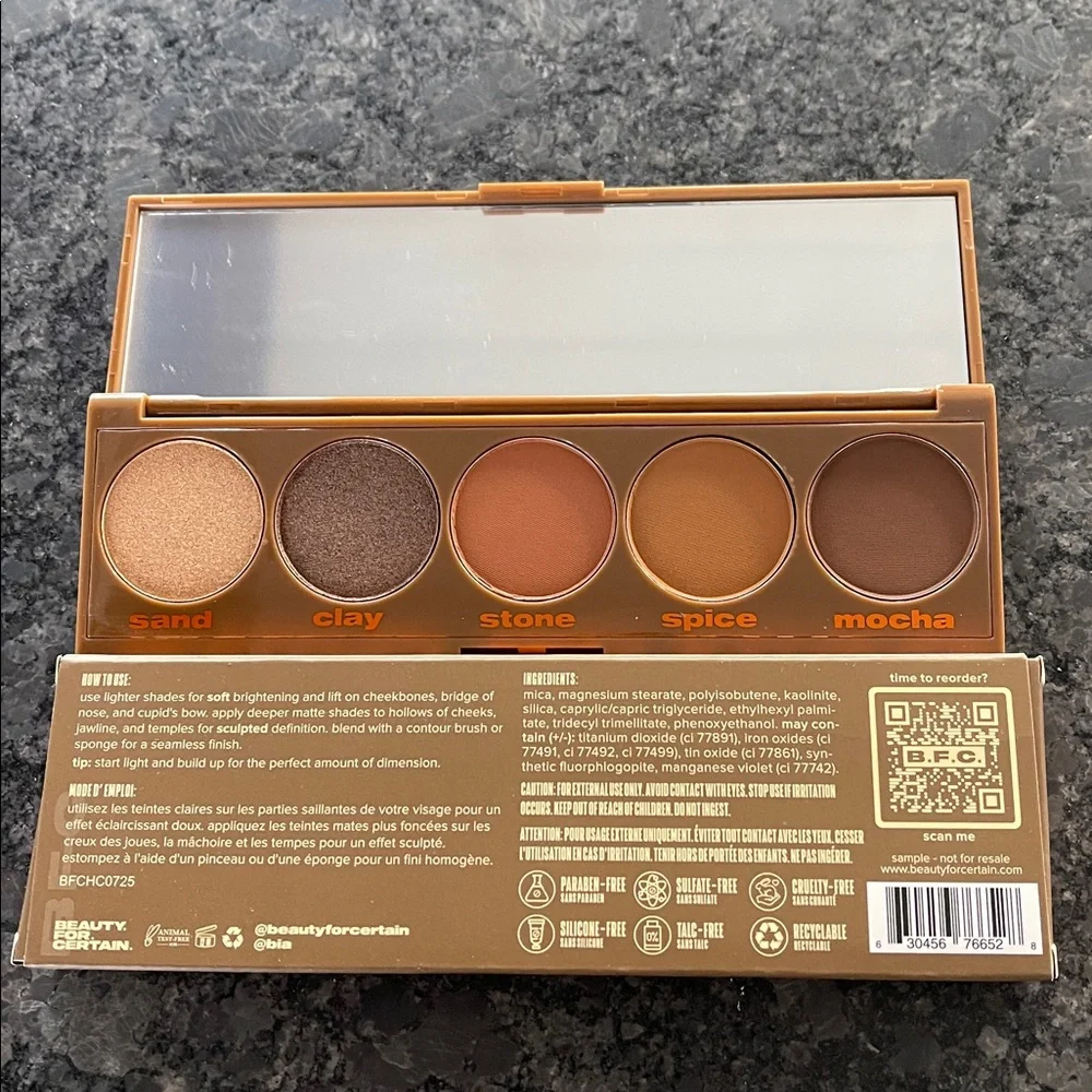 Beauty for Certain Soft to Sculpted Contour Palette